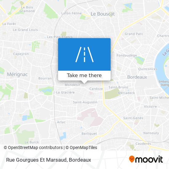 Mapa Rue Gourgues Et Marsaud