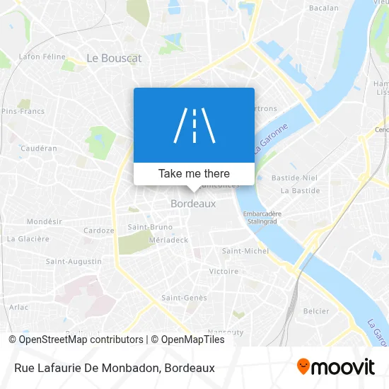 Rue Lafaurie De Monbadon map