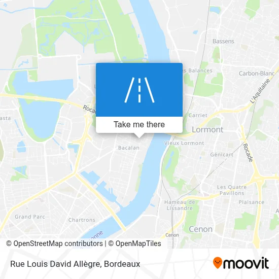 Rue Louis David Allègre map