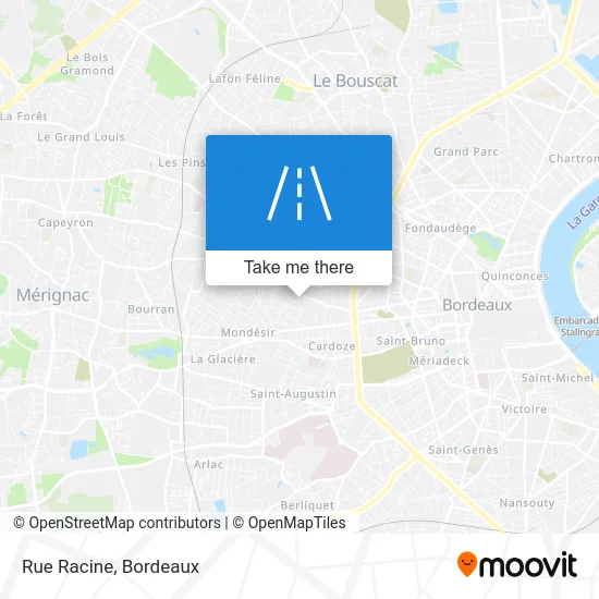 Rue Racine map