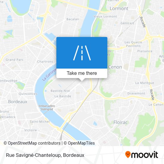 Rue Savigné-Chanteloup map
