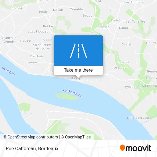 Rue Cahoreau map