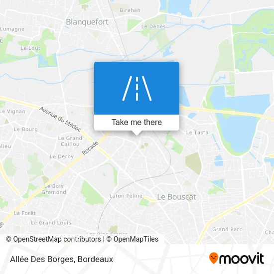 Allée Des Borges map