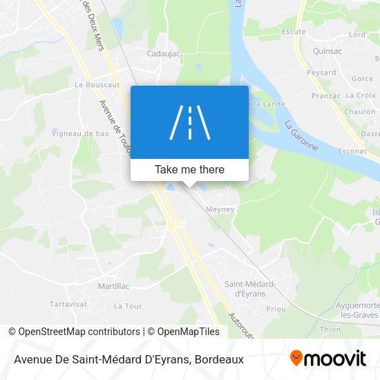 Avenue De Saint-Médard D'Eyrans map