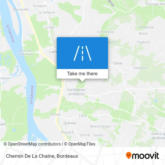 Chemin De La Chaîne map