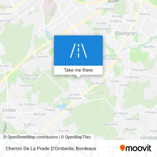 Chemin De La Prade D'Ombeille map