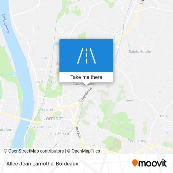 Allée Jean Lamothe map