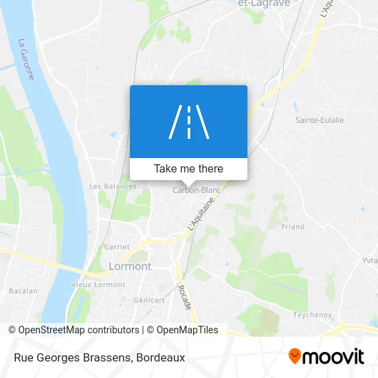 Rue Georges Brassens map