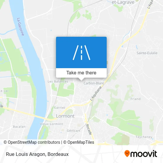 Rue Louis Aragon map