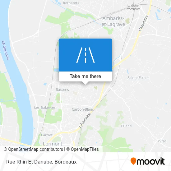 Rue Rhin Et Danube map