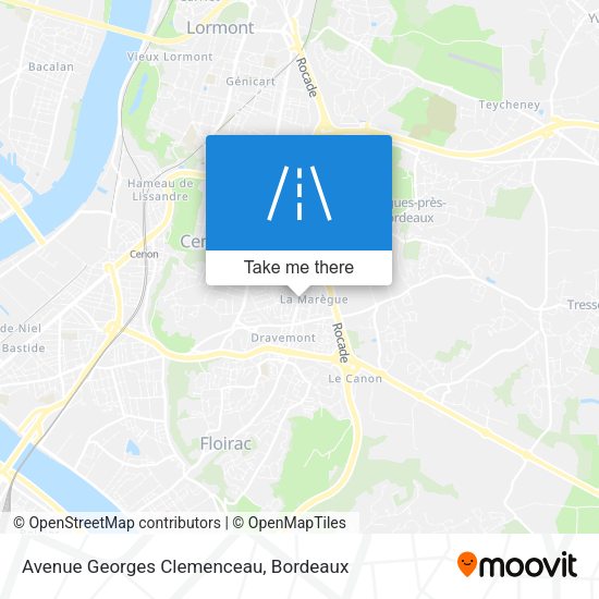 Avenue Georges Clemenceau map