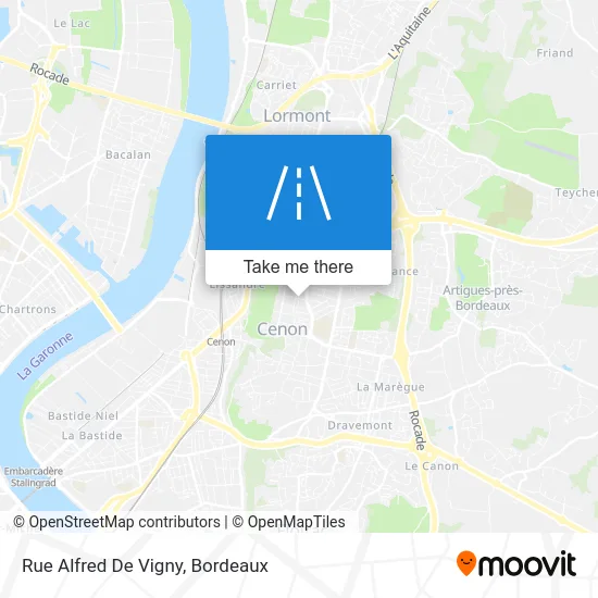 Rue Alfred De Vigny map