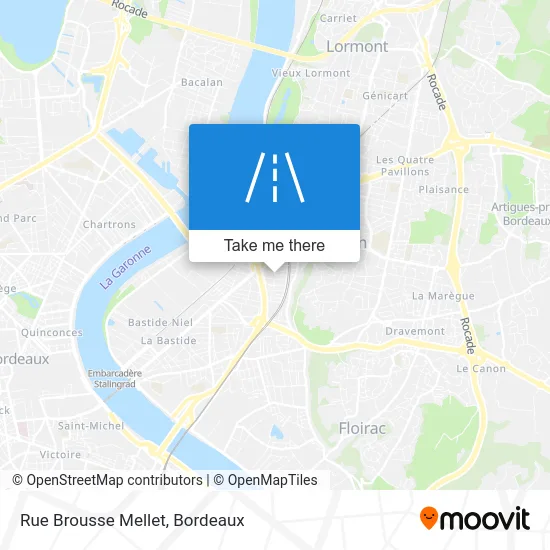 Rue Brousse Mellet map