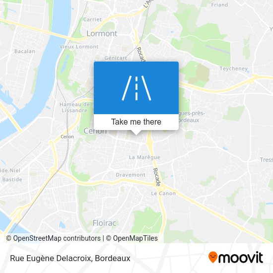 Rue Eugène Delacroix map