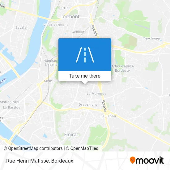 Rue Henri Matisse map