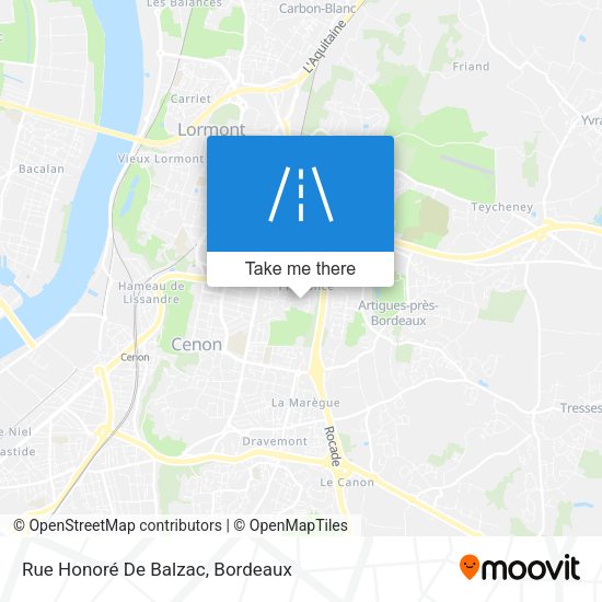 Rue Honoré De Balzac map