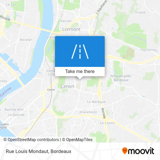 Rue Louis Mondaut map