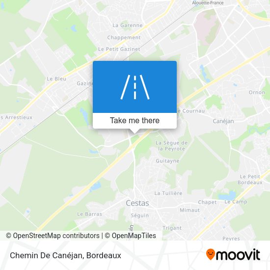 Chemin De Canéjan map
