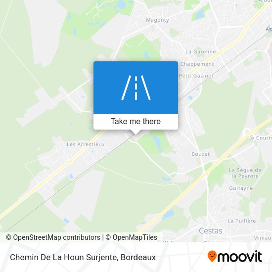 Chemin De La Houn Surjente map