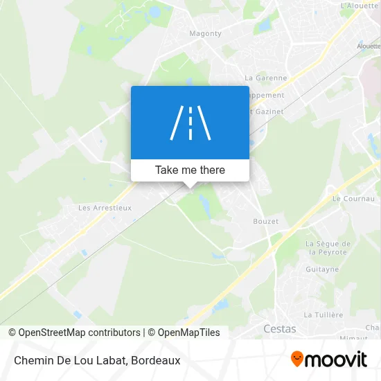 Chemin De Lou Labat map