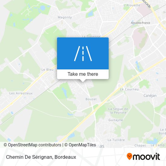 Chemin De Sérignan map