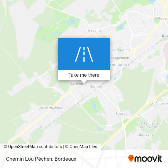 Chemin Lou Péchen map