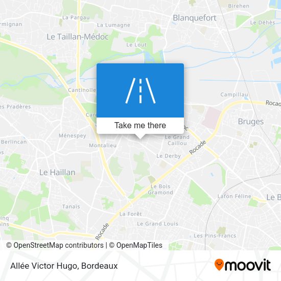 Allée Victor Hugo map
