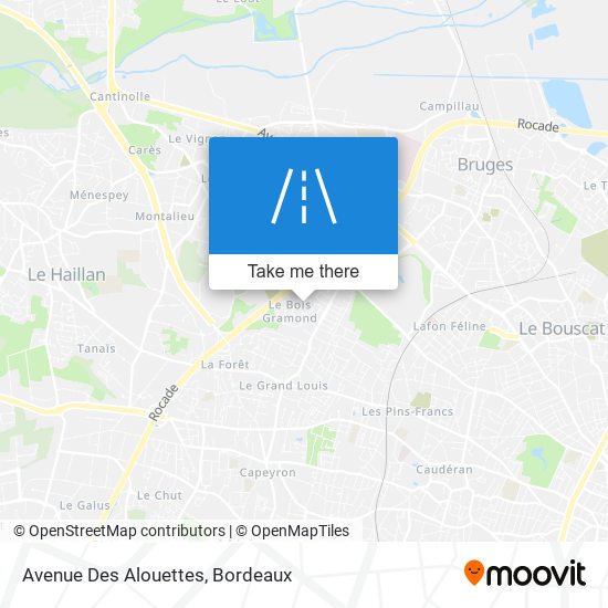 Avenue Des Alouettes map