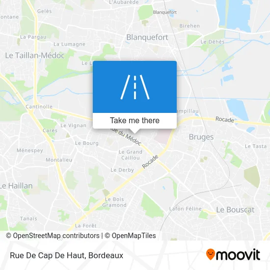 Rue De Cap De Haut map