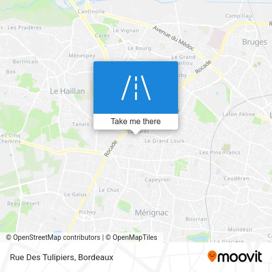 Rue Des Tulipiers map