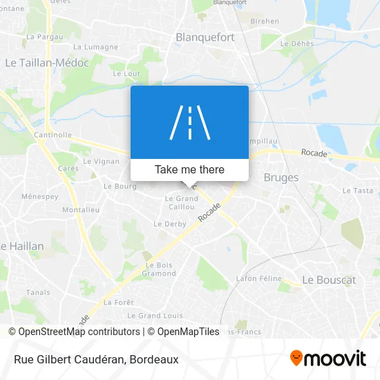 Rue Gilbert Caudéran map