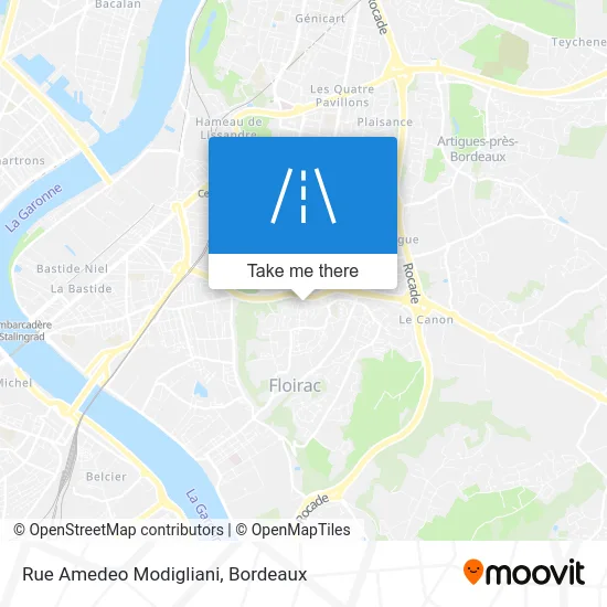 Rue Amedeo Modigliani map