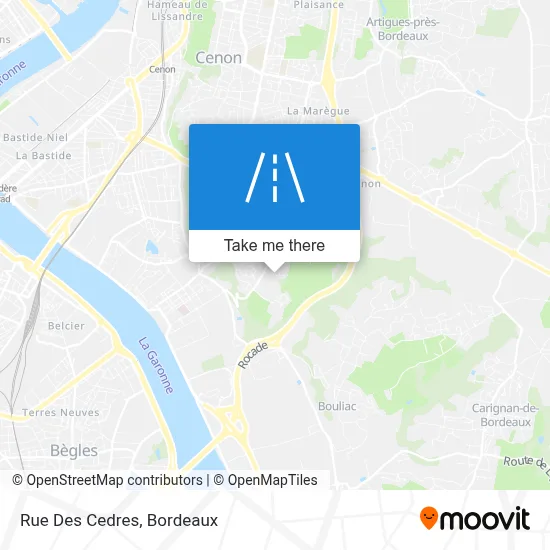 Rue Des Cèdres map