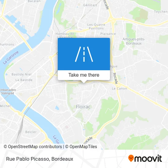 Rue Pablo Picasso map