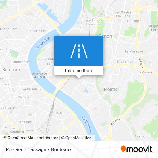 Rue René Cassagne map