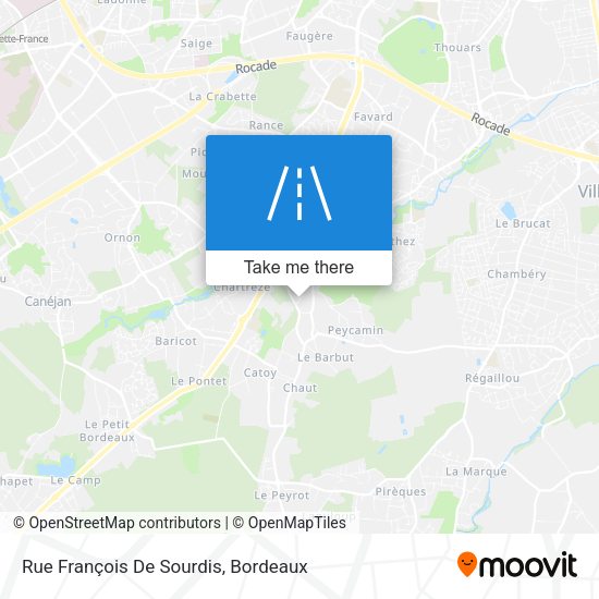 Rue François De Sourdis map
