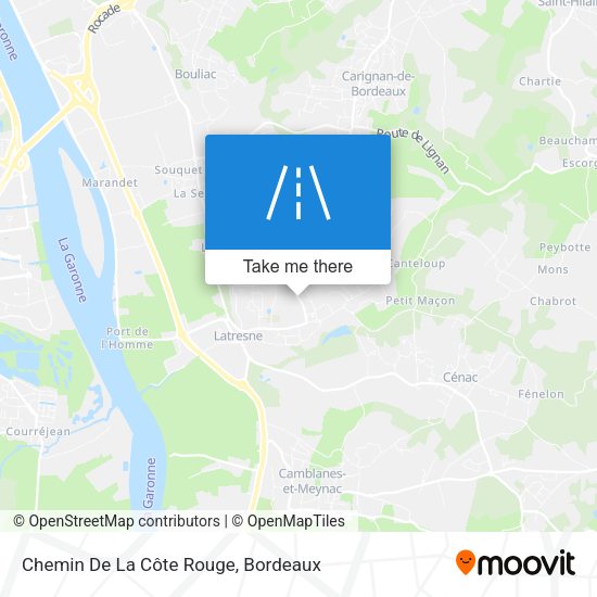 Chemin De La Côte Rouge map