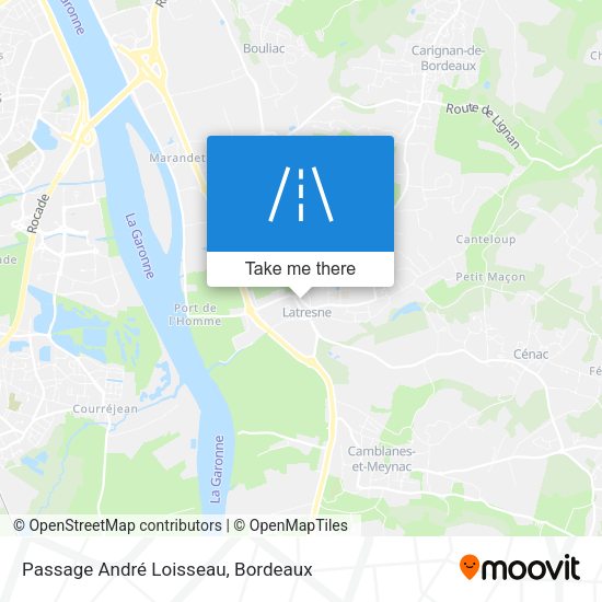 Passage André Loisseau map