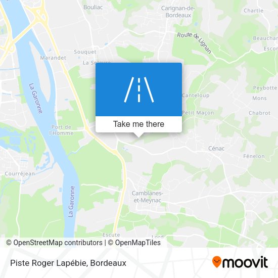 Piste Roger Lapébie map