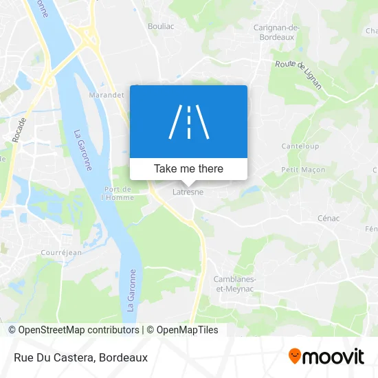 Rue Du Castera map