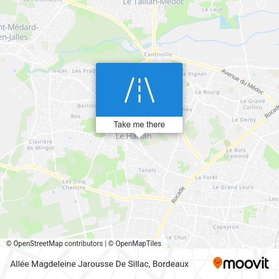 Allée Magdeleine Jarousse De Sillac map