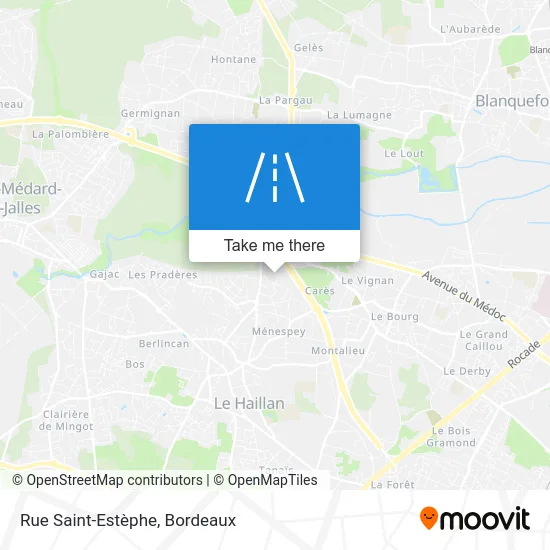 Rue Saint-Estèphe map