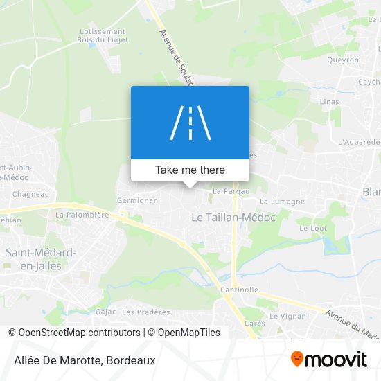 Allée De Marotte map
