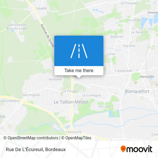 Rue De L'Écureuil map