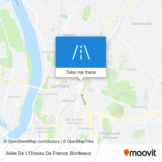 Allée De L'Oiseau De France map
