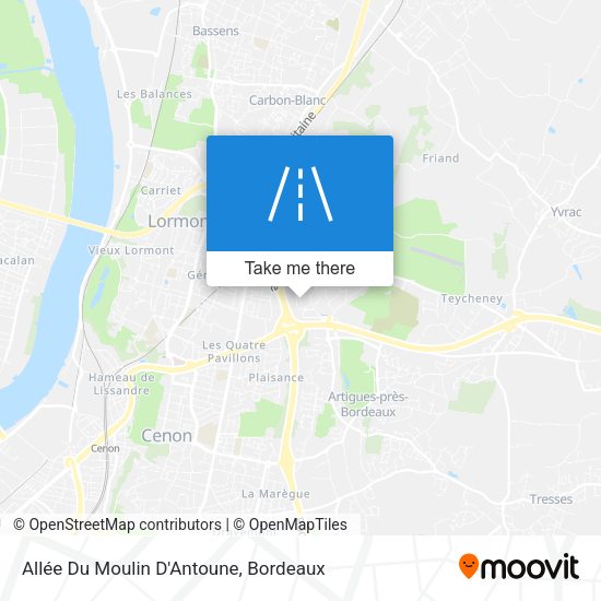 Allée Du Moulin D'Antoune map