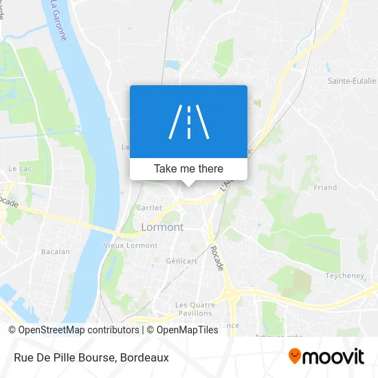 Rue De Pille Bourse map