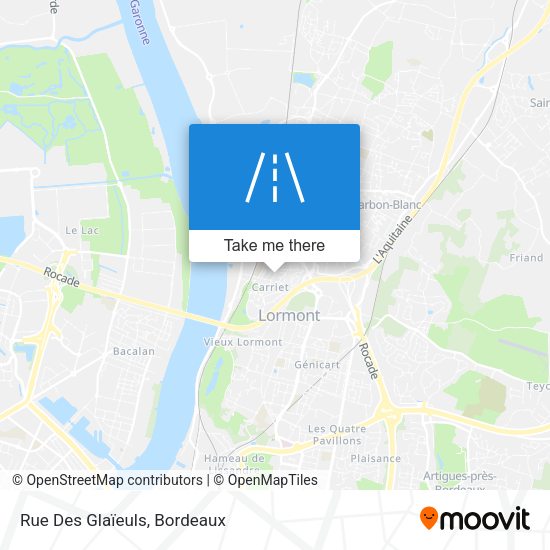 Rue Des Glaïeuls map