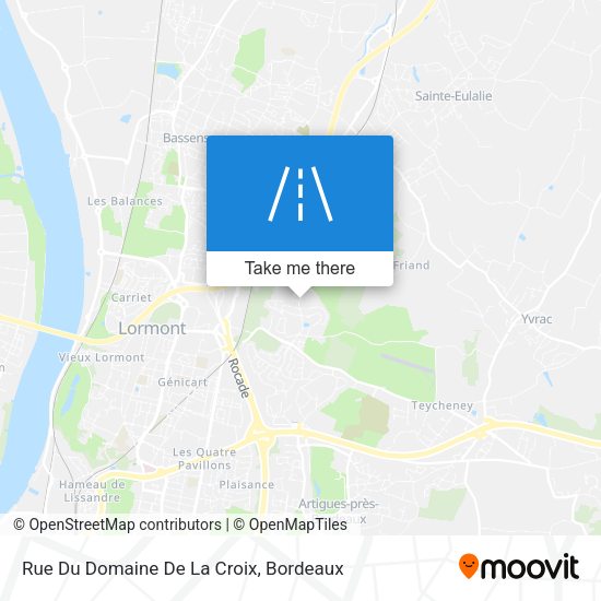 Rue Du Domaine De La Croix map