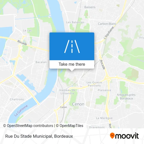 Rue Du Stade Municipal map